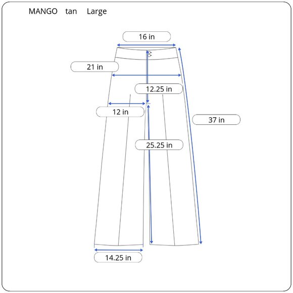 Mango Khaki Lightweight Wide Leg Trousers Size - Picture 11 of 11